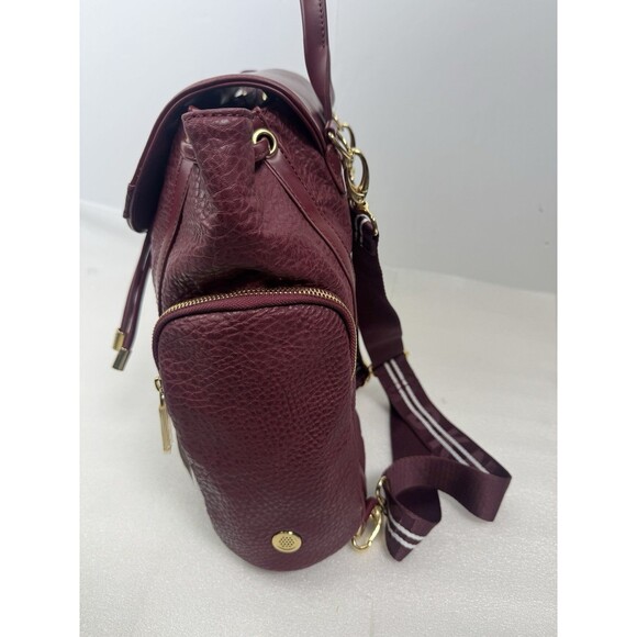 DKNY Rapture Faux Leather Backpack in Wine - Picture 3 of 9